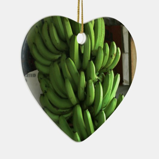Grüne Bananen Keramikornament (Rechts)