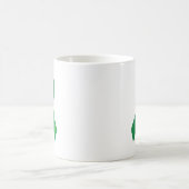 Grüne Band-Herzen Kaffeetasse (Mittel)