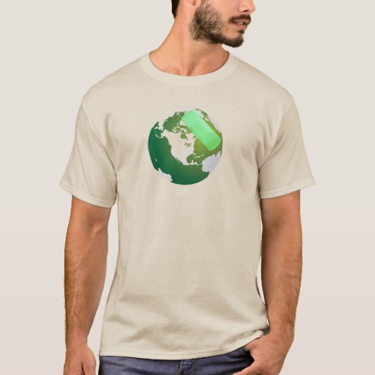 Grüne Bandaidfläche T-Shirt (Vorderseite)