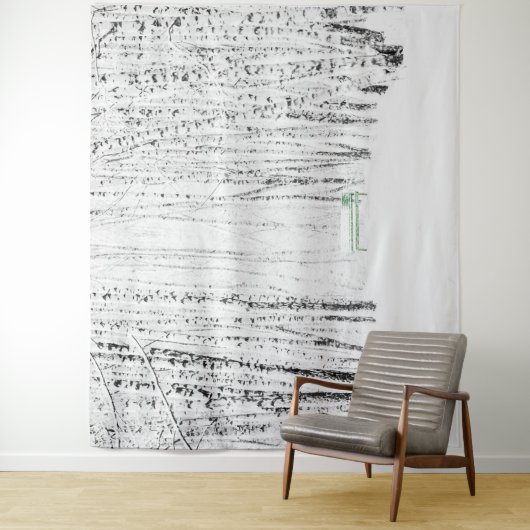 Grüne Bank im Winterpark. Lass es Weihnachten schn Wandteppich (Beispiel)