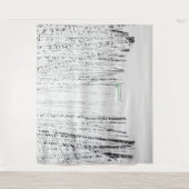 Grüne Bank im Winterpark. Lass es Weihnachten schn Wandteppich (Vorderseite)