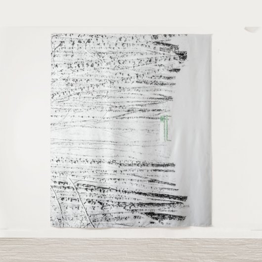 Grüne Bank im Winterpark. Lass es Weihnachten schn Wandteppich (Vorderseite)