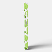 Grüne Basilika Blätter Herb Pflanze Muster Case-Mate iPhone Hülle (Rückseite / Links)