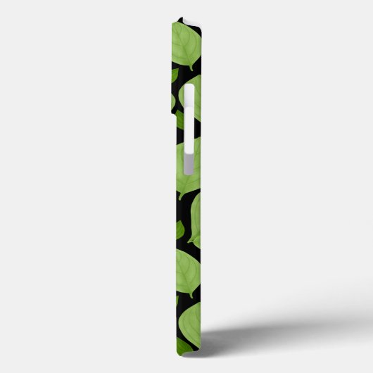 Grüne Basilika Blätter Herb Pflanze Muster Case-Mate iPhone Hülle (Rückseite / Links)