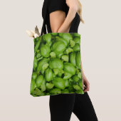 Grüne Basilikum-Blätter Tasche (Von Nahem)