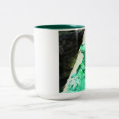 Grüne Basiliskeidechse Zweifarbige Tasse (Links)