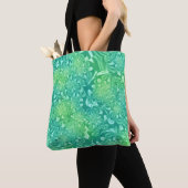 Grüne Batik-Blume Tasche (Von Nahem)