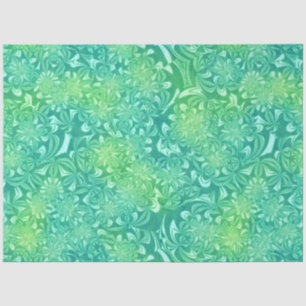 grüne Batik-Blumen-Seidenpapier Seidenpapier