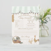 Grüne Bauern Markt Landwirtschaft Frische Beratung Einladung (Stehend Vorderseite)