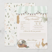 Grüne Bauern Markt Landwirtschaft Frische Beratung Einladung (Vorne/Hinten)