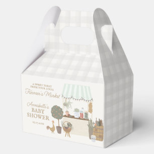 Grüne Bauernmarkt Farm Frisch Baby Shower Geschenkschachtel
