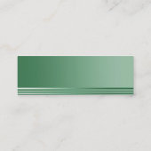 Grüne Baugewerbe-Karten Mini Visitenkarte (Rückseite)