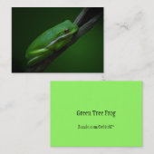 Grüne Baum-Frosch ATC-Karte Visitenkarte (Vorne/Hinten)