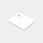 Grüne Baum-Frosch-Illustration Post-it Klebezettel (angewinkelt)