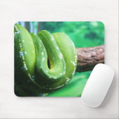 Grüne Baum-Pythonschlange Mousepad (Mit Mouse)