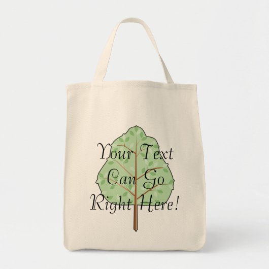 Grüne Baum-Taschen-Tasche Tragetasche (Vorne)