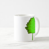 Grüne Baum-Tasse Kaffeetasse (VorderseiteRechts)