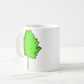 Grüne Baum-Tasse Kaffeetasse (Vorderseite Links)