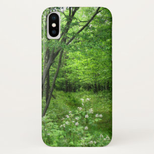 Grüne Baum-Waldnatur, die iPhone X Fall wandert iPhone X Hülle