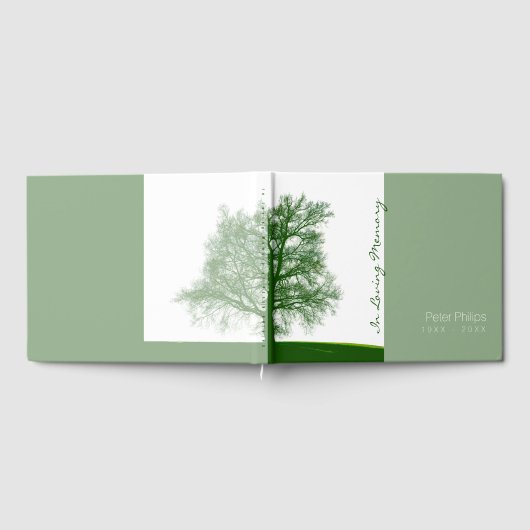 Grüne Bäume 2 Feier zum Gedenken an das Leben HCGB Gästebuch (Voll)