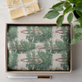 Grüne Bäume Dekoupage Seidenpapier (Geschenk)