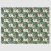 Grüne Bäume Dekoupage Seidenpapier (Vorderseite)