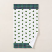 Grüne Bäume Frohe Weihnachten Badhandtuch Set (Handtuch)