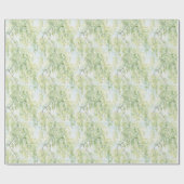 Grüne Bäume Geschenkpapier (Flach)