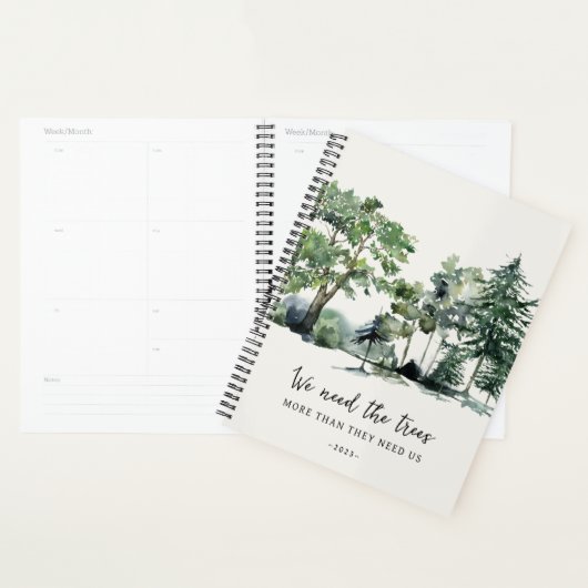 Grüne Bäume im Wald Ökologisch 2024 Planer (Anzeige)