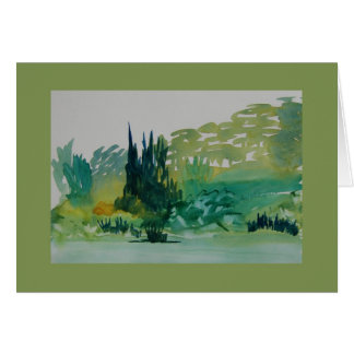 Grüne Bäume in Corbières