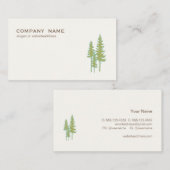 Grüne Bäume in der Natur und Landschaften Visitenkarte (Vorne/Hinten)