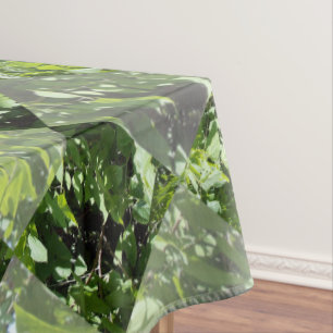 Grüne Bäume in Diamantfenster, Tischdecken