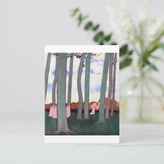Grüne Bäume, Maurice Denis Postkarte (Stehend Vorderseite)