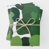 Grüne Bäume Modernes tropisches Regenwaldmuster Geschenkpapier Set (Beispiel)