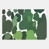 Grüne Bäume Modernes tropisches Regenwaldmuster Geschenkpapier Set (Vorderseite)