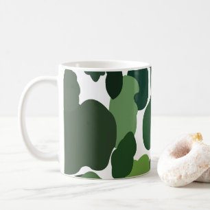 Grüne Bäume Modernes tropisches Regenwaldmuster Kaffeetasse