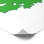 Grüne Bäume Poster (Ecke)
