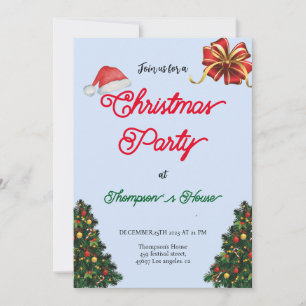 Grüne Bäume Typografie Frohe Weihnachtsfeier Feiertagskarte