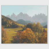 GRÜNE BÄUME UND GRASS-FELD GESCHENKPAPIER (Flach)