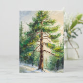 Grüne Bäume und Natur Feiertagskarte (Stehend Vorderseite)