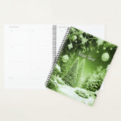 Grüne Bäume Weihnachtsfeiertag Planer (Anzeige)