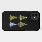 Grüne Bäume Weihnachtsferien Winter Case-Mate iPhone Hülle (Rückseite (Horizontal))
