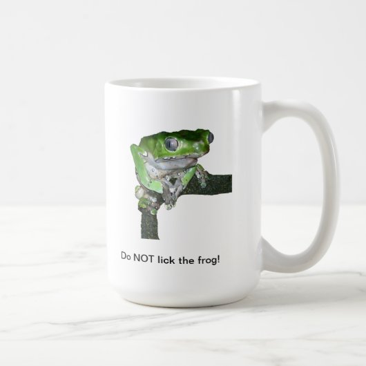 Grüne Baumfrosch-Tasse Kaffeetasse (Rechts)