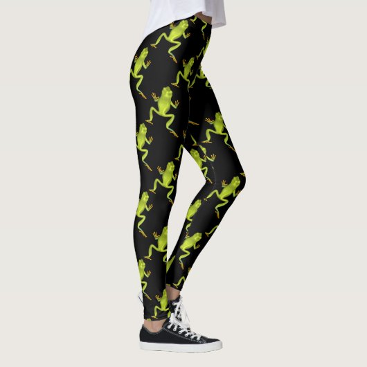 Grüne Baumfrösche Leggings (Rechts)