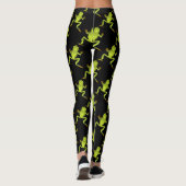 Grüne Baumfrösche Leggings (Rückseite)