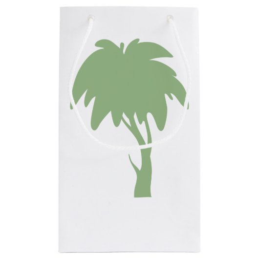 Grüne Baumgeschenktasche Kleine Geschenktüte (Rückseite)