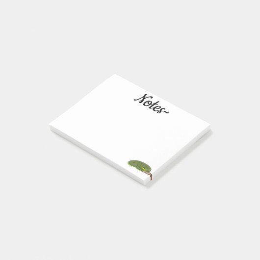 Grüne Baumpython Post-it Klebezettel (angewinkelt)