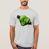 Grüne Baumpython Wasserfarbe Reptilien T-Shirt (Vorderseite)