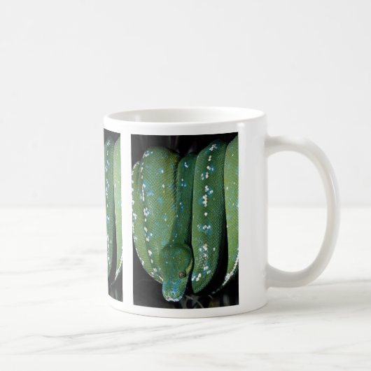 Grüne Baumpythonschlange, Neu-Guinea Kaffeetasse (Rechts)