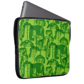 Grüne Baumstruktur Laptopschutzhülle (Vorne Rechts)